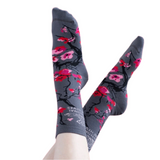 Cherry Blossom Rose Art Socks