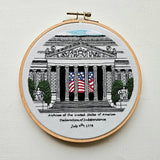 National Archives Building Embroidery Kit