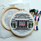 National Archives Building Embroidery Kit