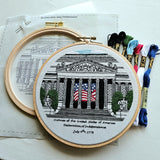 National Archives Building Embroidery Kit