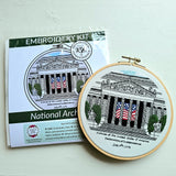 National Archives Building Embroidery Kit