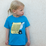 Playful Declaration of Independence Kids Short Sleeve Tee