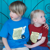 Playful Declaration of Independence Kids Short Sleeve Tee