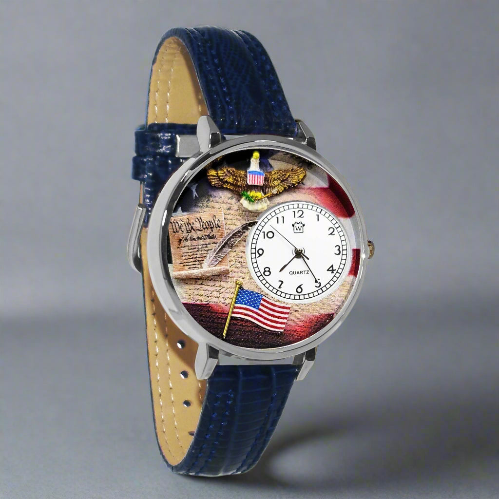 American Patriotic Constitution 3D Watch