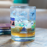 Liberty Crest - 250th Anniversary of the United States Armed Forces Rocks Glass