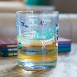 Liberty Crest - 250th Anniversary of the United States Armed Forces Rocks Glass