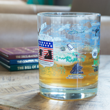 Liberty Crest - 250th Anniversary of the United States Armed Forces Rocks Glass