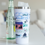 Liberty Crest - 250th Anniversary of the United States Armed Forces Tumbler with Straw