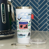 Liberty Crest - 250th Anniversary of the United States Armed Forces Tumbler with Straw