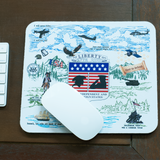 Liberty Crest - 250th Anniversary of the United States Armed Forces Mousepad