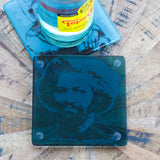 Frederick Douglass Fused Glass Coaster