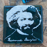 Frederick Douglass Fused Glass Coaster