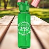 Life Liberty Declaration of Independence 250th Anniversary Water Bottle - 5 Colors Available