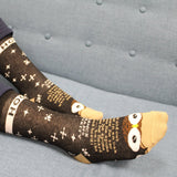 Wise Old Owl Calf Socks