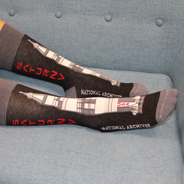 NASA Saturn V Rocket Socks