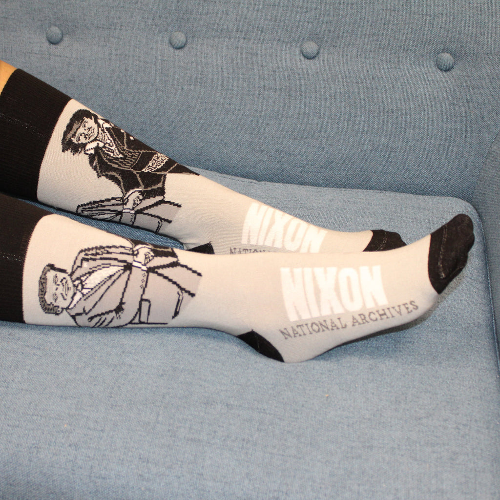 Elvis Nixon Handshake Socks