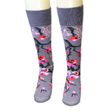 Cherry Blossom Rose Art Socks