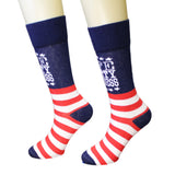 Life Liberty Happiness Patriotic Crew Socks