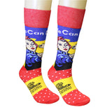 Rosie We Can Do It Crew Socks