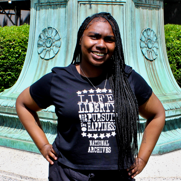 Life Liberty Crop Top T-Shirt