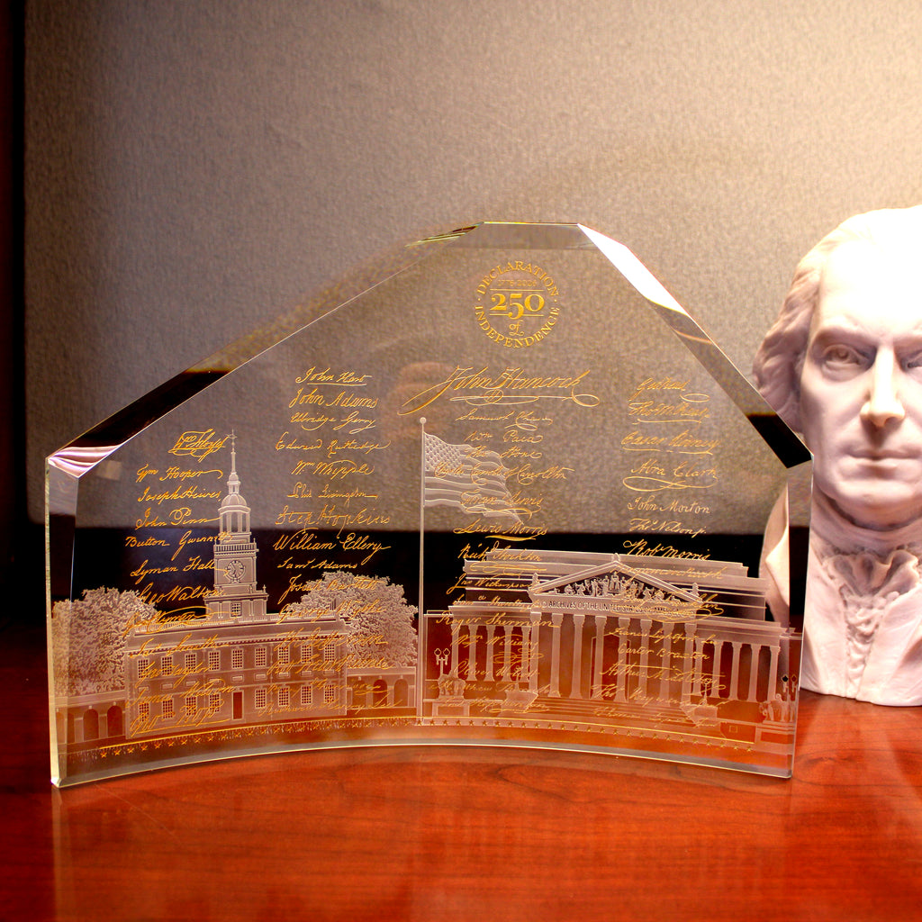 Declaration 250th Anniversary Limited Edition Crystal Monolith