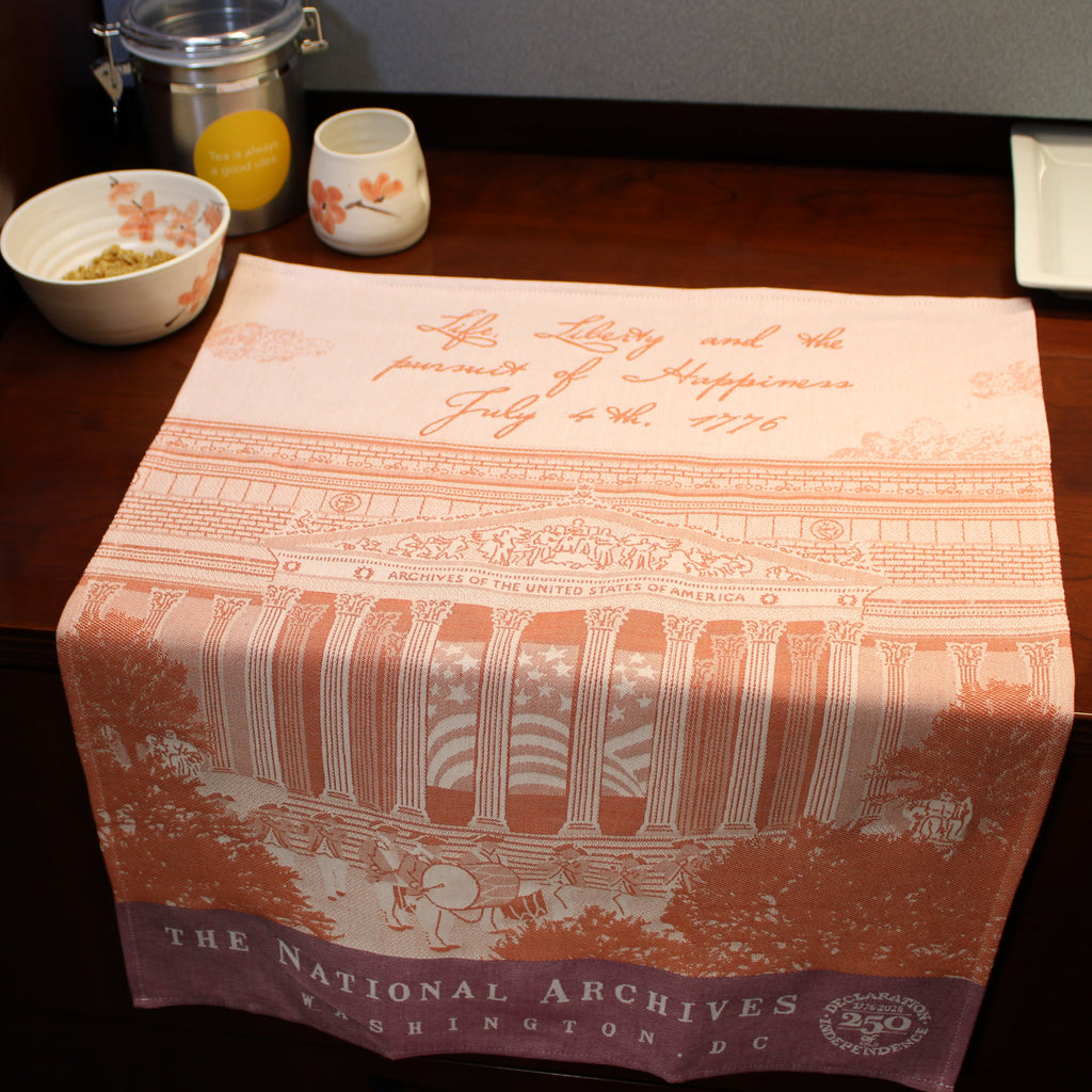 Loomed 250th Anniversary Declaration of Independence Tea Towel