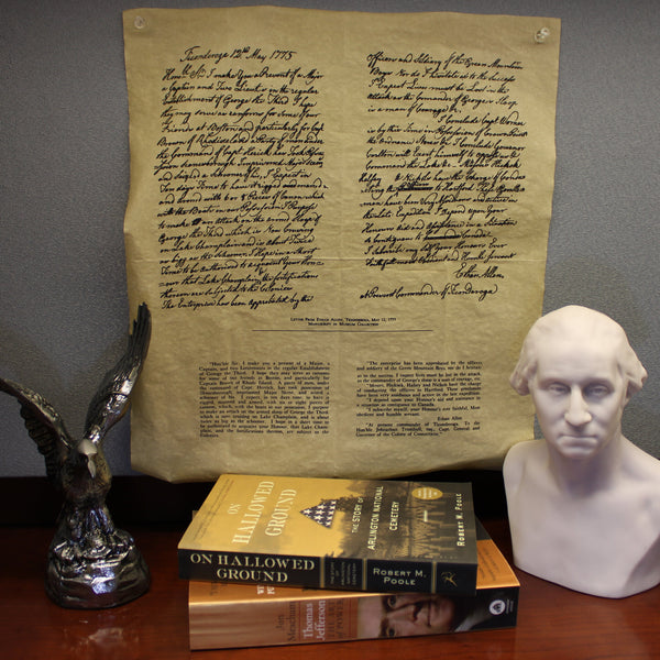Parchment Print of a Letter from Ethan Allen