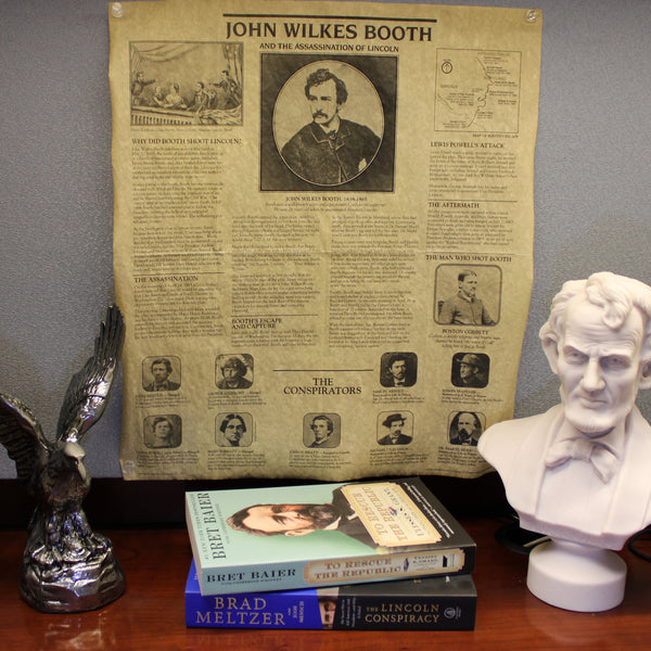 Parchment Print John Wilkes Booth and the Assassination of Lincoln