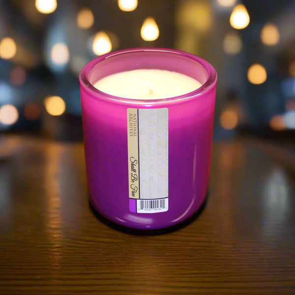 Shall be Free National Archives Candle