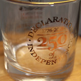 250th Anniversary Edition Declaration of Independence Rocks Glass
