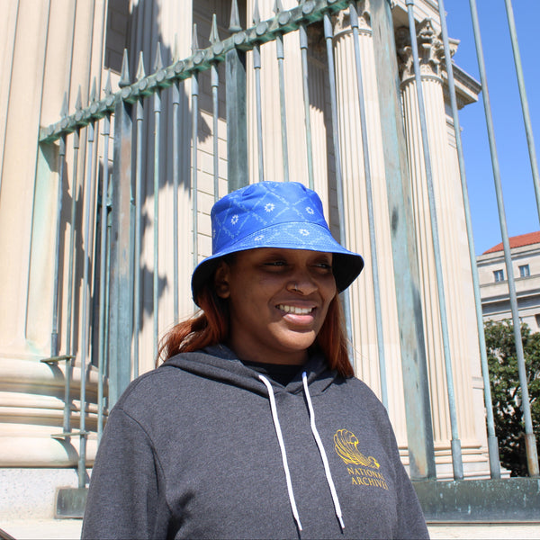 We the People Royal Blue Bucket Hat – National Archives Store display picture 2