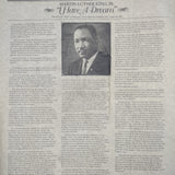 Martin Luther King I Have A Dream Speech on Parchment Paper