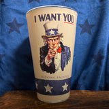 Uncle Sam Pint Glass