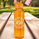 Life Liberty Declaration of Independence 250th Anniversary Water Bottle - 5 Colors Available