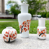 Round Cherry Blossom Vase