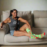 Varsity Stripes Cherry Blossom Socks