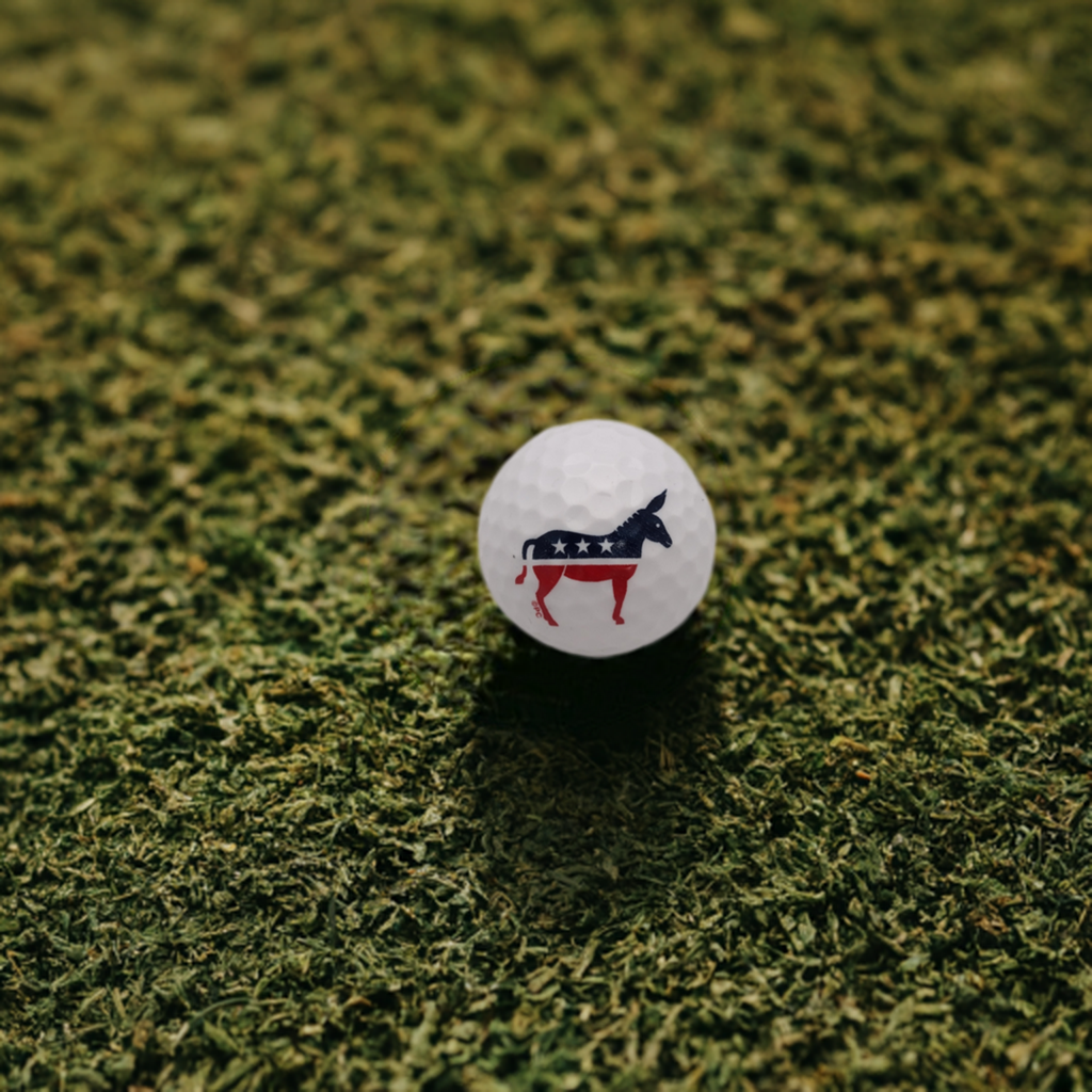 Set of 3 Democratic Donkey Golf Balls