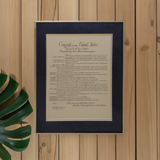 Bill of Rights in Classic Finish Metal Frame