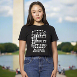 Life Liberty Crop Top T-Shirt