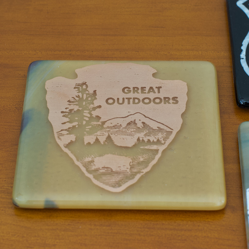 Great Outdoors Glass Coaster