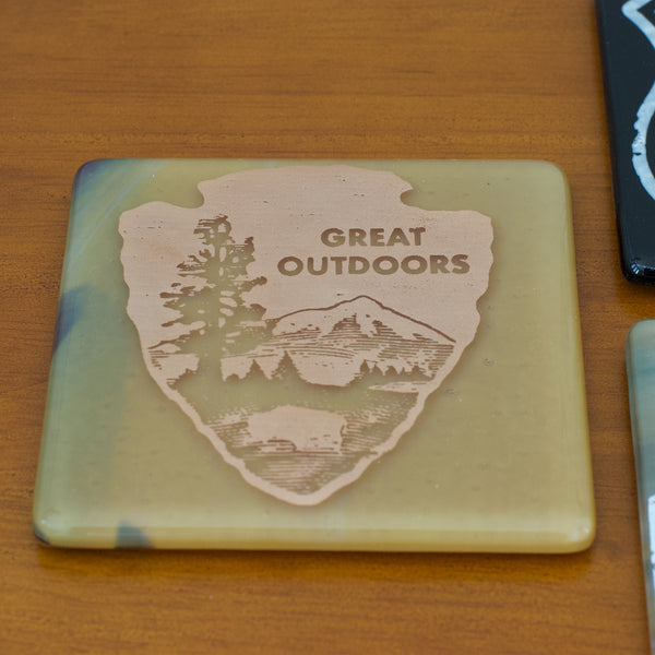 Great Outdoors Glass Coaster