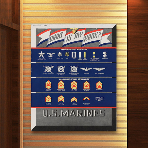 What is my rank? U.S. Marines Canvas Print
