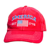 America Est 1776 Baseball Cap - 6 Colors Available