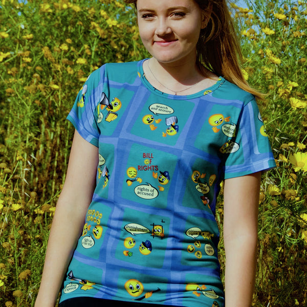 Bill of Rights Emoji Ladies T Shirt National Archives Store