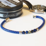 Blue Braided Sequoia Tree Bracelet