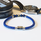Blue Braided Sequoia Tree Bracelet