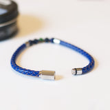 Blue Braided Sequoia Tree Bracelet