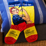 Rosie We Can Do It Crew Socks