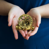 Brass Sundial and Compass