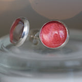 Red Tape Stud Earrings